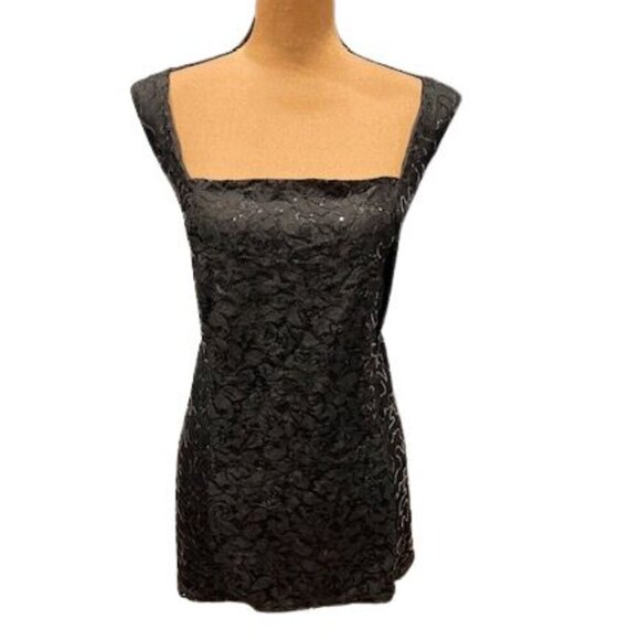 Roaman’s Black Lace and Sequin Duster and Sequin Top Set – Size 22W – NWOT - Picture 2 of 8